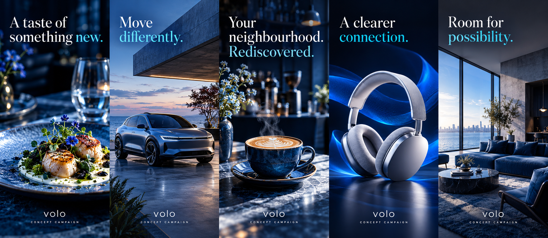 Original volo dining & lifestyle concept campaign